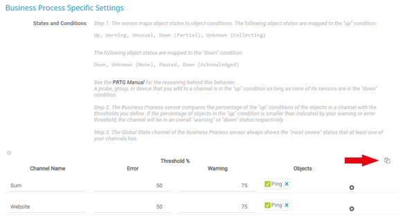 The Business Process Sensor Configuration Clipboard