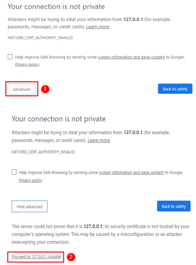 SSL Warning in Chrome SSL Warning in Chrome