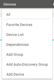 Main Menu: Devices
