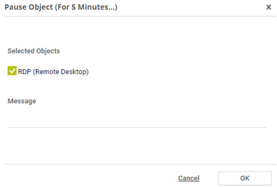 Pause Message Prompt Pause Message Prompt