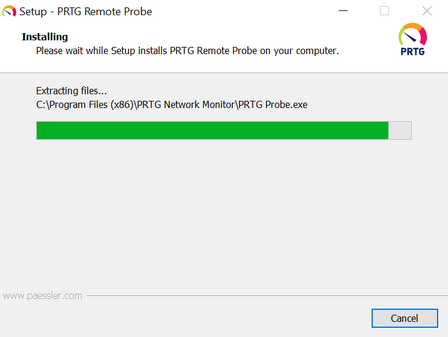 PRTG Remote Probe Setup Installing PRTG Remote Probe Setup Installing