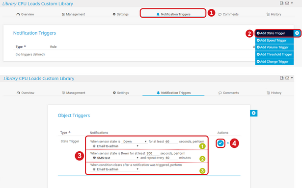 Example: Setting Notifications for Libraries Example: Setting Notifications for Libraries