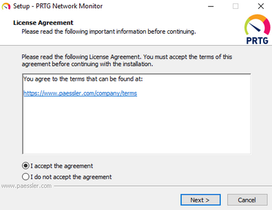 Setup Dialog: License Agreement Setup Dialog: License Agreement