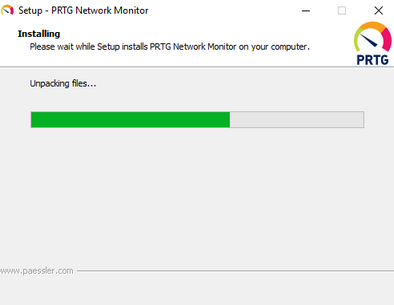Setup: Installing PRTG Setup: Installing PRTG