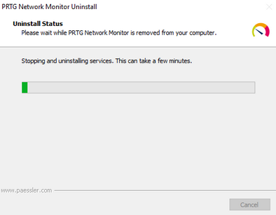 Uninstall PRTG Network Monitor Step 2 Uninstall PRTG Network Monitor Step 2